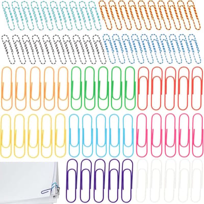 Solidchoice - Exclusieve Set van Grote Papierclips in Diverse Ontwerpen