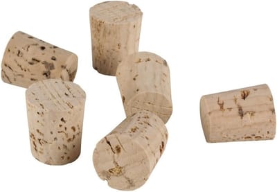 Rayher Kurken - 6x - 22 x 19 mm - hobby materialen / kurkdoppen - knutselen