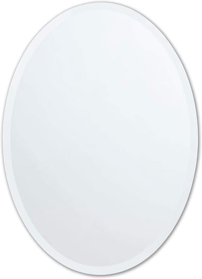 Better Bevel 24" x 36" frameloze ovale spiegel | 1" afgeschuinde rand | kopervrij | badkamer wandspiegel