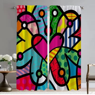 Britto Home Interieur Gordijnen voor Woonkamer Gordijn Scheidingswanden Shades Halloween Decoratie Tule voor Slaapkamer Keuken Verduisterend W50xH70cmx2pcs-CL yellow