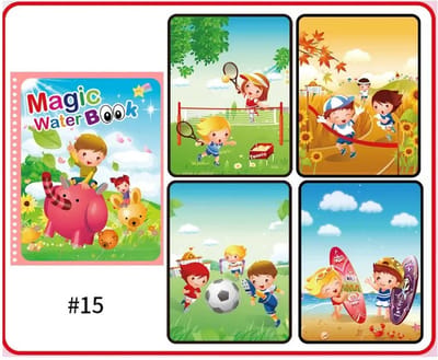 Winter Uitverkoop! 1+1 Deal Zomervakantie | Vaderdag Cadeau | Magisch Water Kleurboek voor Kinderen | Zomeractie | Herbruikbare Water Tekening | Kleuren met Waterpen | Sporten in de Buitenlucht