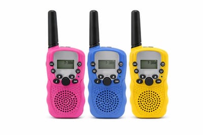 Walkie Talkie Set – 3 Stuks – tot 3 km bereik – Zaklamp – Kinder Portofoon