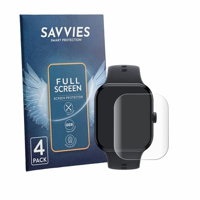 Savvies - Screenprotector voor Vivo Watch GT 2 - Folie Beschermfolie transparant volledig dekking 4 Stuks