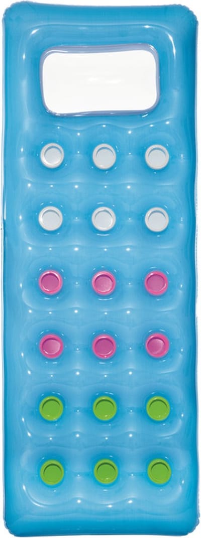Bestway Luchtbed - blauw - met hoofdkussen - 188 cm - zwembad luchtmatras - strand opblaas speelgoed