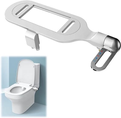Bidet Toilet Opzetstuk - Douche Toilet - Persoonlijke Hygiëne - Zelfreinigende Douchekop - Ultra Dun - Wit