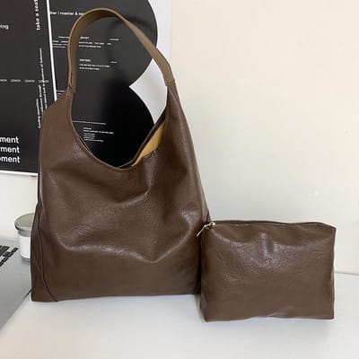 Sac à main texturé de niche pour femme, nouveau sac fourre-tout rétro simple et décontracté, sac à bandoulière de grande capacité black