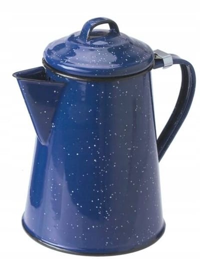 GSI Koffiepot 1.2L Blauw - Geëmailleerde Ketel voor Kamperen