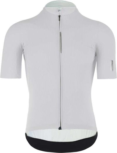Q36.5 Pinstripe Pro Korte Mouw Wielertrui Wit L Man