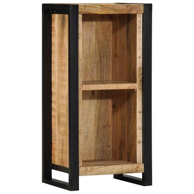 vidaXL - Nachtkastje - met - plank - Bruin - 40 - x - 30 - x - 80 - cm - Massief - mangohout