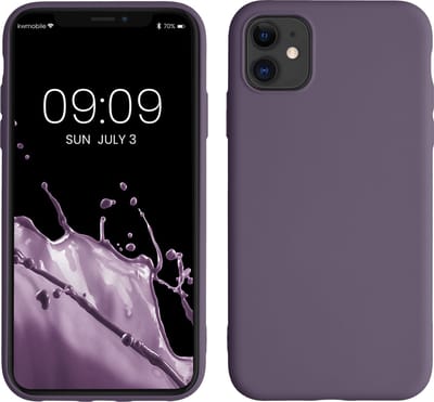 kwmobile telefoonhoesje geschikt voor Apple iPhone 11 - Hoesje voor smartphone - Back cover in Bleke iris