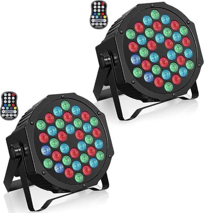 Oplaadbare LED Par Lichten RGB 36 LED Spots Accu Dmx Podiumlampen Met Afstandsbediening 7 Verlichtingsmodi Voor DJ Disco Feest Podium Energieklasse A