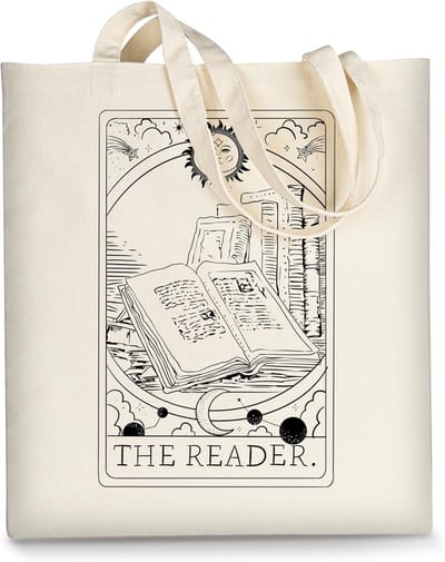 Esthetische Canvas Tas voor Vrouwen - Leuke Herbruikbare Katoenen Draagtas voor School en Boodschappen