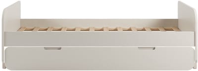 Vente-unique Bedframe hout beige, natuurlijk licht 90 x 190 cm