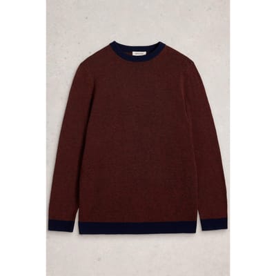 White Stuff Jacqaurd Crew Orange Multi Taglia: L | Maglioni a maglia Outlet | Uomo | Arancione