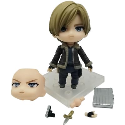 10CM Resident Evil 4 #2337 2237 Leon S. Figure Kennedy PVC Action Adulte Modèle de Collection Poupées Jouets Cadeaux black