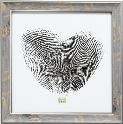 Deknudt Frames fotolijst S40JE7 - grijs met zilverbies - 13x13 cm
