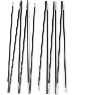 Kit de poteaux de tente de remplacement en fibre de verre pour tige de tente 3.26m noir