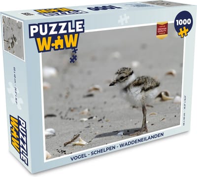 Puzzel Vogel - Schelpen - Waddeneilanden - Legpuzzel - Puzzel 1000 stukjes volwassenen