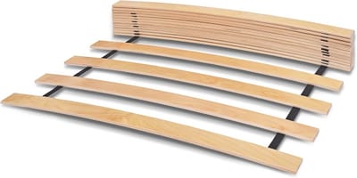 Oprolbare lattenbodem 70x200 cm - Hoogwaardige lattenbedbasis met gebogen berkenhouten latten voor optimale matrassteun