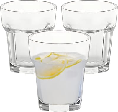 MPDrink Shotglas Facet - 6x - SAN kunststof - 4 cl - onbreekbaar - herbruikbaar - shotglazen