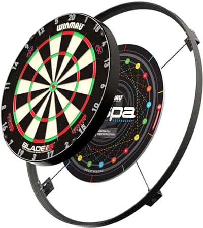 Dartbord Geluidsreductie - Stil Dart Systeem - Dart Gooien - Gepatenteerd Geluidssysteem - 75 cm - Zwart