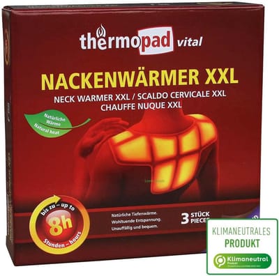 Nekverwarmer XXL met 8 uur verwarmingskracht - Verwarmingskussen voor dieptewarmte