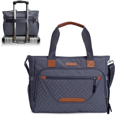Luiertas Draagtas - Baby tas Mama tas - Organiseren Baby spullen - Laptopvak 16 inch - 37 cm - Donkergrijs