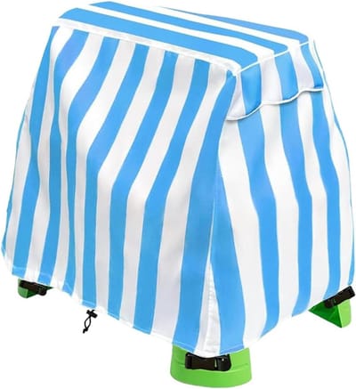 Watertafel Hoes - Buiten Speelgoed - Bescherming Buiten - Waterdicht Stofvrij - 103 cm Lengte - Blauw Gestreept