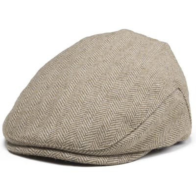 Jangoul Kinderen Platte Petten Visgraat Wol Tweed Kleine Maat Jongen Meisje Newsboy Petten Baby Peuter Jeugd Baret Hoed Voor Kinderen 48cm lichte koffiekleur