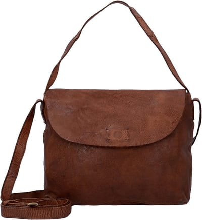 HAROLD'S Leren Schoudertas Submarine Shoulderbag Cognac Bruine