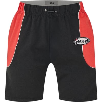 DFND London Sportieve herenshort met contrasterende details (Rood)