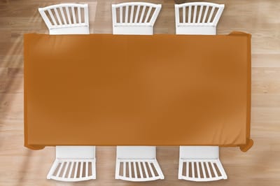Tafelkleed - Tafellaken - 260x130 cm - Bruin - Aardetint - Effen kleur - Binnen en Buiten