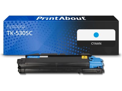 PrintAbout huismerk Toner TK-5305C Cyaan Geschikt voor Kyocera