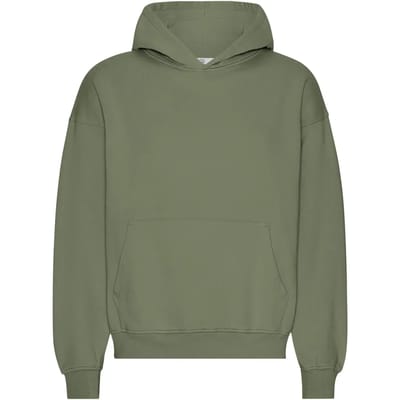 Oversized sweatshirt met capuchon Colorful Standard Organic Dusty Olive