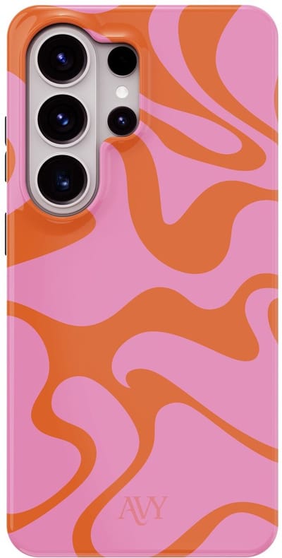 AVY Hoesje geschikt voor Samsung Galaxy S26 Ultra | Rosé Twist | Swirl | Roze | Hard Shell Back Cover | Compatibel met MagSafe & Qi2