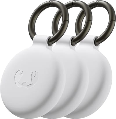Fresh n Rebel Smart Finder | Airtag Tracker | Objectvinder | Sleutelhanger | Diverse kleuren | Apple & Android | Wit | Set van 3