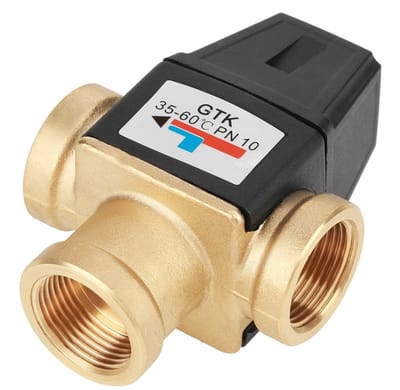 Dailygoods- Mengkraan Thermostatisch Hoge Doorstroming - Douchemengkraan - Badkamerkraan - Temperatuurregeling - Anti-verbranding - Geschikt voor Warmwatercirculatie - Thermostaatkraan
