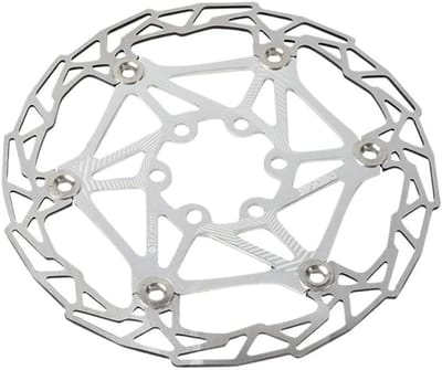 Fiets remschijf - Wielschijf rotor - Mountainbike remmen - Lichtgewicht ontwerp - 160 mm diameter - Zilver