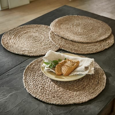 LOBERON Placemat set van 4 Dooling bruin