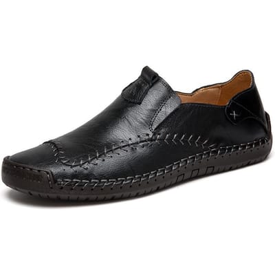 Grote Maten Lente en Herfst Nieuwe Heren Ademende Schoenen Trendy Casual Heren Echt Lederen Schoenen Zachte Zool Wilde Heren 48