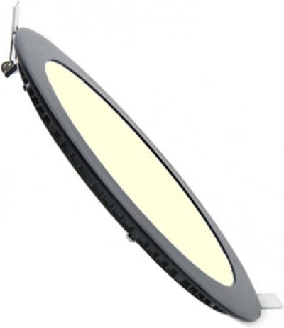 LED Downlight Inbouwspot Dimbaar - Kingtron Thin - 4W 280lm 120° Bundelhoek - Warm Wit 3000K - IP40 - Rond - Zwart - Ø85mm Buitenmaat - Ø70mm Zaagmaat