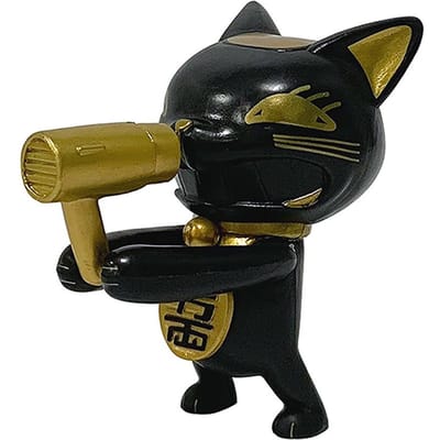 9cm Turbo Oma Figuur Anime Dandadan Merchandise Schattig Kawaii Kat PVC Actie Model Bureau Decoratie Ornament Ambachten Cadeaus Speelgoed black
