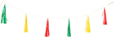 Carnavalsversiering Brandveilig PVC Tassel Guirlande 225 cm