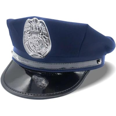 Sexy Ondergoed Politiepet Achtkantige Platte Tophoed Cosplay Leuke Requisieten Amerikaanse Politiepet Accessoires Vrouwen One size blauw