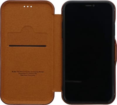 For iPhone XR Bookcase Brown