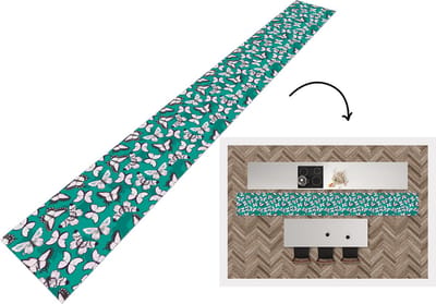 Keukenloper - Keukenmat - Meisje - Vlinder - Dieren - Patronen - 400x50 cm - Keuken vloerkleed