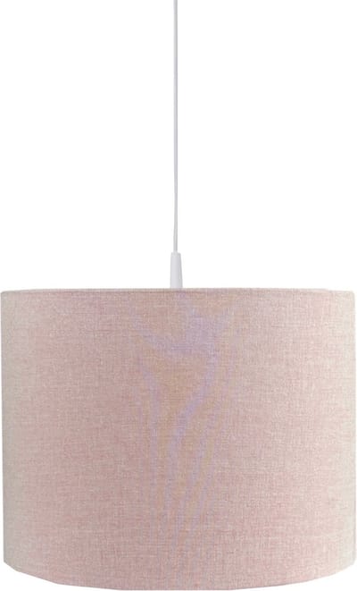 BINK Bedding Hanglamp/Lampenkap Bo peach 30cm inclusief pendel - uni - chambray - perzikroze - oranjeroze - babykamer - kinderkamer - verlichting - decoratie