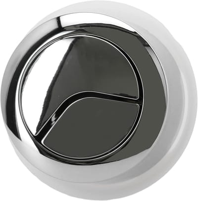 Spoelknop Toilet - Cistern Onderdeel - Verborgen Reservoir - Kabel Bediening - Φ59mm - Zilver