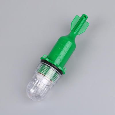 1 Stuks Vislicht Onderwater Net Baken Boei Signaallicht Indicatielampje Aas Vissenzoeker Lamp Knipperend Dubbel Knipperend Lamp