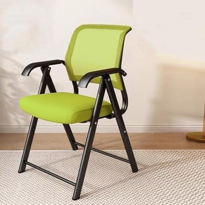 Kantoorstoel Ergonomisch - Werkstoel Comfortabel - Thuiswerken Bureau - Opvouwbaar Zonder Wielen - Compact Opvouwbaar - Grijs